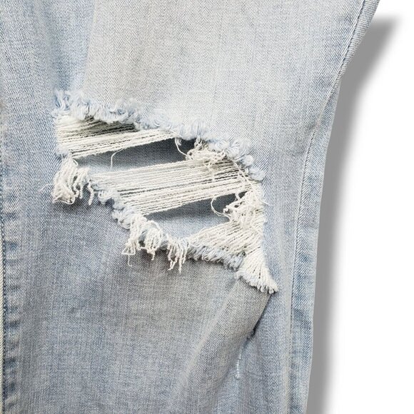 Good American Crop Skinny Jeans Women Plus 28 Good Waist Distressed High Rise - Picture 8 of 10